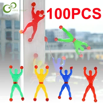 100buc Amuzant Lipicios Perete de Alpinism Bărbați Jucării pentru Copii din Plastic de Alpinism Flip Om Atractiv Cadou Clasic pentru Copii Noutate Jucărie DDJ