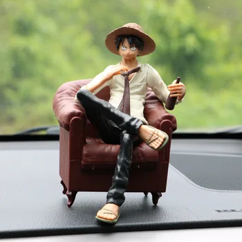 13-14cm-O singură Bucată Figura Anime Luffy PVC figurina de Colectie Jucarii Model Auto Decor Jucarii Cadou