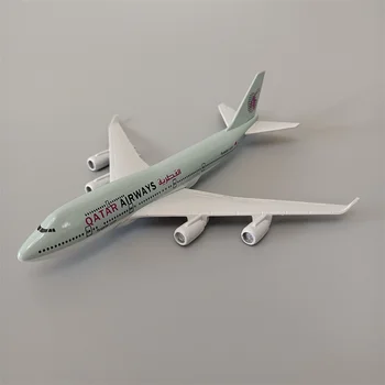 16cm Aerian QATAR Airways B747 companiile Aeriene Avion Model QATAR Boeing 747 Airways Aliaj Metal turnat sub presiune Model de Avion de Aeronave Cadouri
