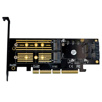 3 în 1 de unitati solid state PCIE M. 2 NVME SSD SATA PCI E 4X SATA3 Apapter pentru 2230-2280 Carduri