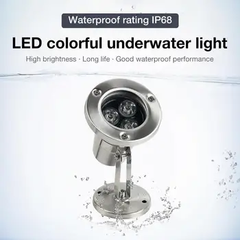 3W LED Subacvatice Lumina RGB rezistent la apa Anti-coroziune Proiector Lampa Pentru Fantana Acvariu Piscină 12V