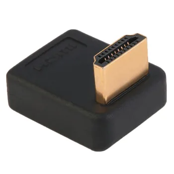 90 de Grade compatibil HDMI de sex Masculin La Feminin Adaptor de Port Unghi Drept de Prelungire Converter Suport Transmisie de Mare Viteză Rata