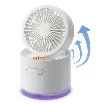 Aburirea Fan Durabil Reglabil Călătorie Ventilator cu Lumina pentru Birouri Mici Liniștită USB Ventilator pentru Birou Electric de Aer de Răcire Ventilator Pentru Acasă