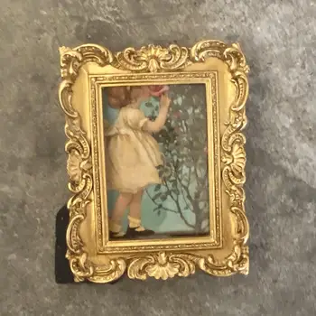 Antique Photo Frame Photo Galerie de Artă în Stil European de Aur Ornate Sculptate Rășină Mici Vintage Rama de Tablou pentru Decor Acasă
