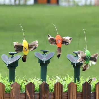 Creativ Distractiv Joc De Simulare De Pasăre Solar Colibri Grădinărit Ornamente Decorative Pentru Copii Solar Pene De Pasăre Mică Jucărie Cadouri