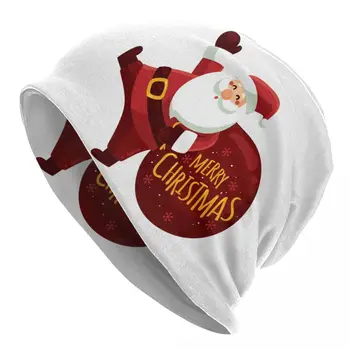 Crăciun Fericit Capac Beanie Unisex De Iarna Capota Homme Tricot Pălării De Moda In Aer Liber Schi Desene Animate Mos Craciun Chelioși Căciuli Capace
