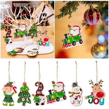 Crăciun Fericit Ușa Agățat Ornamente Pandantiv Mos Craciun Om De Zapada Banner Sărbătorile De Anul Nou Decor Petrecere De Crăciun Jucărie Pentru Copii