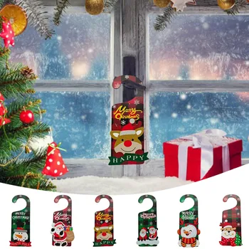 Crăciun Ușă De Lemn Cuier Cârlige Decoratiuni Festive Consumabile Partid Jucării De Vacanță Moș Crăciun Și Om De Zăpadă, Ornamente De Crăciun Navidad 2023