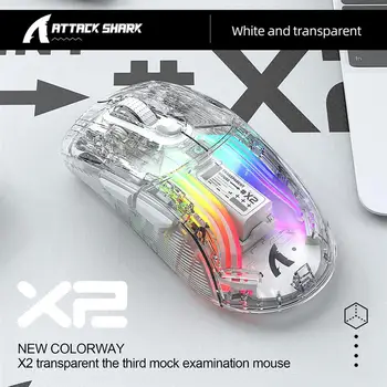 Cu fir Mouse-ul fără Fir Gamer RGB Lumina Reglabil Transparent Joc Mouse-ul compatibil Bluetooth Mouse-ul pentru Desktop, Notebook