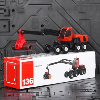 Diecast 1: 96 Scară Camion De Logare Inginerie Macara Aliaj De Simulare Pe Model De Masina Colecție Afișează Jucărie Cadou Suvenir