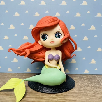 Disney Anime Mica Sirena Ariel de Acțiune Figura Jucării Ariel Printesa Cameră de Colectare Mașină de Decorare Tort Cadou pentru Copii