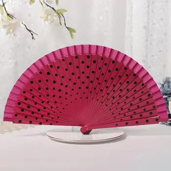 Evantai față-verso Multicolor Cadou Dot Model Decorativ Fan Ventilator de Mână Alimentare de Origine