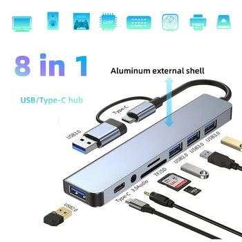 Hub USB Adaptor USB Multi Porturi Utilizați Adaptorul de Alimentare Extensor USB 2.0 USB 3.0 TypeC SD TF Card RJ 45 Calculator PC Accesorii