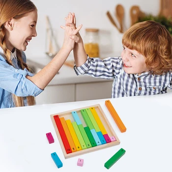 Lemn Matematice Jucărie de Dezvoltare Timpurie Jucării Colorate Zecimal Stick Scor Stick mai Bune Cadouri Montessori Jucării pentru Copii pentru Copii