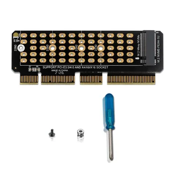 M2 NVMe Adaptor Card M2 SSD NVME să PCIE 4.0 X4 Riser Card Hard Disk Adaptor Suporta MKEY Adaptor pentru 1U Server