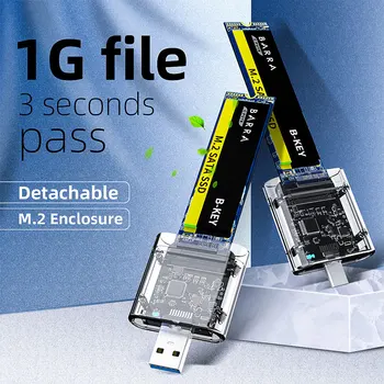 M2 SSD Cazul M. 2 USB3.0 Gen 1 5Gbps de Mare viteză SSD Cabina pentru SATA M. 2 unitati solid state