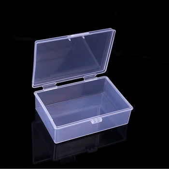 Mini Cutii Dreptunghi De Plastic Cutie De Depozitare Practice Mat Translucid Set De Instrumente Șirag De Mărgele Bijuterii Caz De Afișare Organizator Container