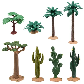 Noua Simulare Plante Peisaj Tropical Copaci De Nucă De Cocos Accesorii Artificiale Cactus Micro Ornament Modele Desktop Decor Acasă