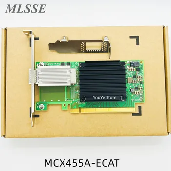 Original Pentru Mellanox MCX455A-ECAT 100GbE 100Gbs EDR QSFP28 ConnectX-4 CX455A 1 Port 100% Testat Navă Rapidă