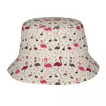 Pasarea Flamingo Model In Culori Pastelate Găleată Pălării Femei Barbati Unisex Moda De Vară Șapcă De Pescar