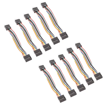 Pentru Lenovo Placa de baza Obișnuiți Șasiu Cablu Adaptor,USB 9-Pin Revoluția 11-Pini de sex Feminin Cablu de Conversie 24AWG, 10Pc