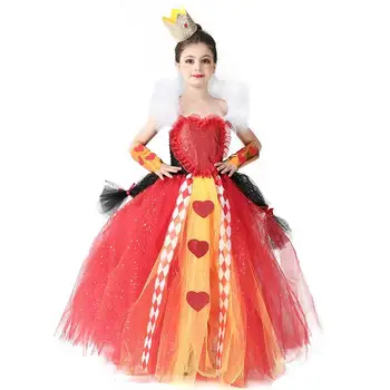 Regina Inimilor Regina Costum De Halloween Rochie De Până Rochie De Minge Cu Coroana Bratara Set Pentru Copii Copilul Costume De Halloween