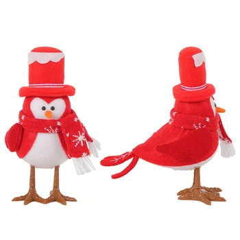 Stralucitoare Novetly Ornament De Crăciun Minunat Creative Păsări Figurine Drăguț Interior/Exterior Decor Acasă Ambarcațiuni