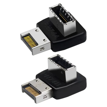 USB Antet Adaptor Placa de baza Calculator de Tip C USB3.1 Tip-E De 90 De Grade Converter