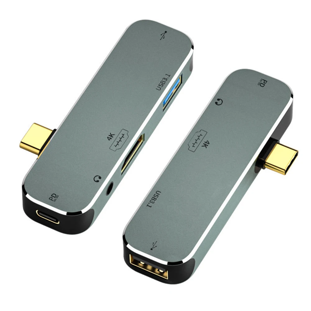 Tip C Extensie Hub 3.55 mm PD100W USB3.0/USB2.0/USB3.1 Compatibil HDMI Extender