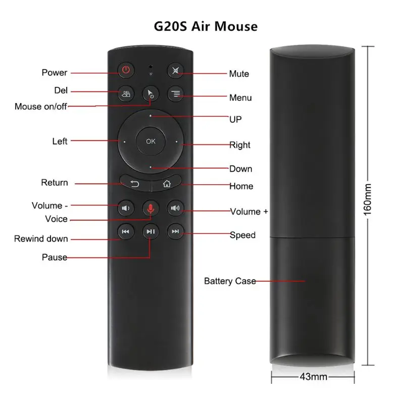 pentru Smart Control de la Distanță 2. Fly Air Mouse-ul Wireless de Detectare Anti-shake Controler de la Distanță Pentru PC-ul Android Box