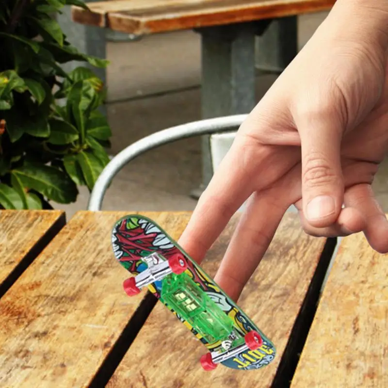 Finger Skateboard-Uri Skateboard Degetul Jucarii Degetelor Jucării Aprinde Profesionale Grif Portabil Mini Skateboard Teen Party