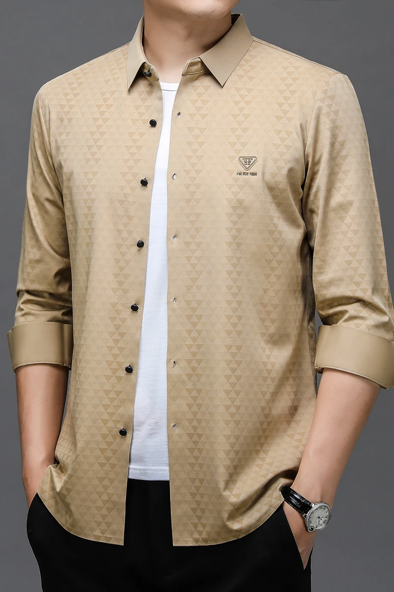 Noul Brand de Lux pentru Barbati Designer Maneca Lunga Bluza Casual cu Maneci Lungi Rochie Camasa Barbati Topuri Haine