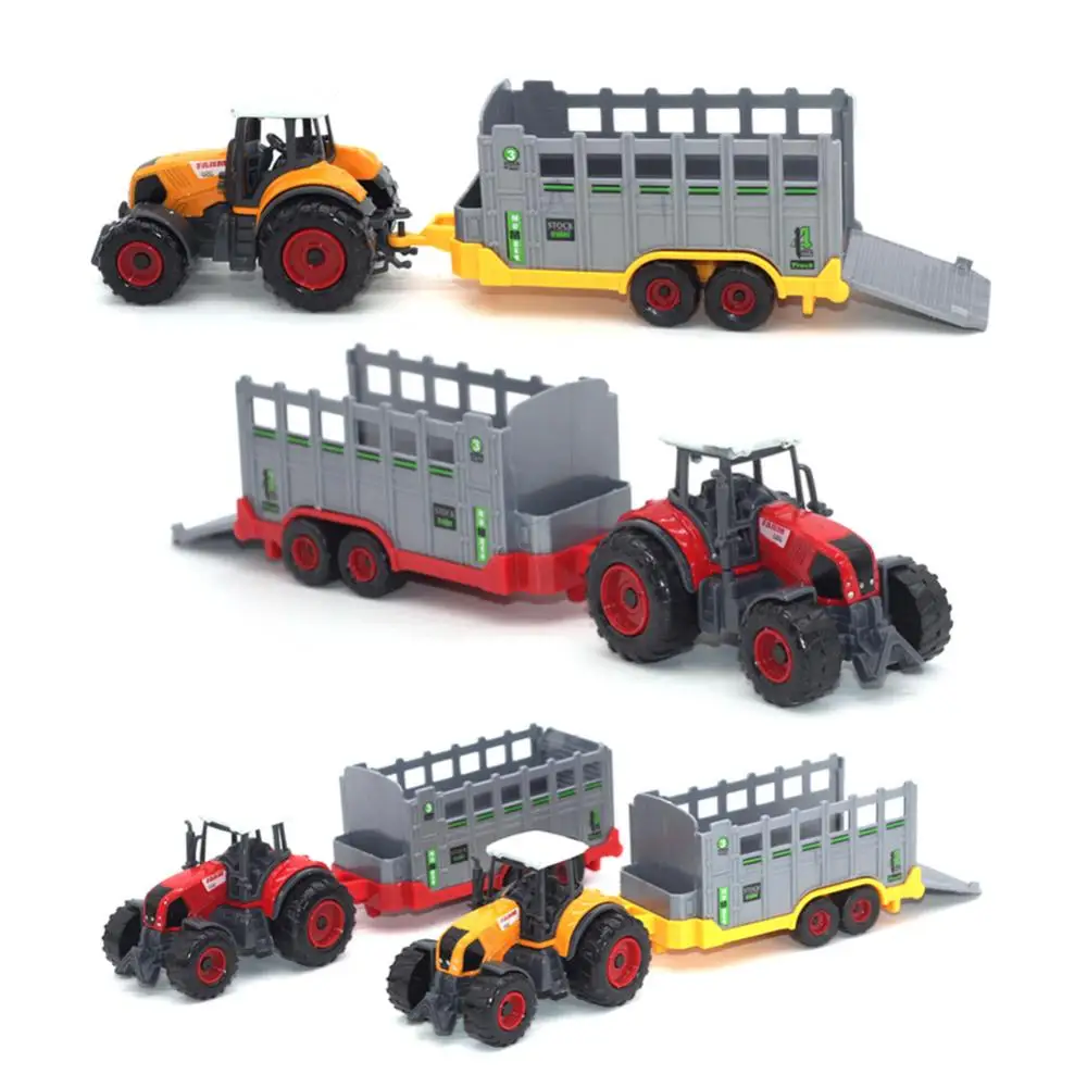 Modelul Mini Vehicul Jucărie Pentru Copii De Turnat Sub Presiune Tractor Mașină Transportul Set De Colectare De Jucării Pentru Copii