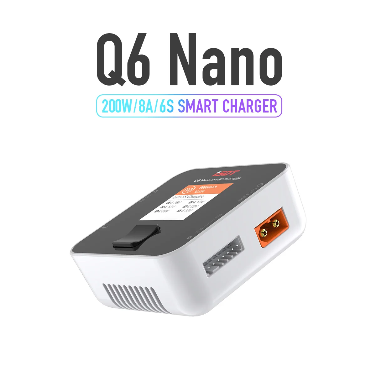 ISDT Încărcător Q6 Nano Acumulator Lipo Balance Încărcător Descărcător de 8A 200W DC 2-6S Digital Inteligent Baterie Li-Po, Li-Hv Li-Ion de Viață