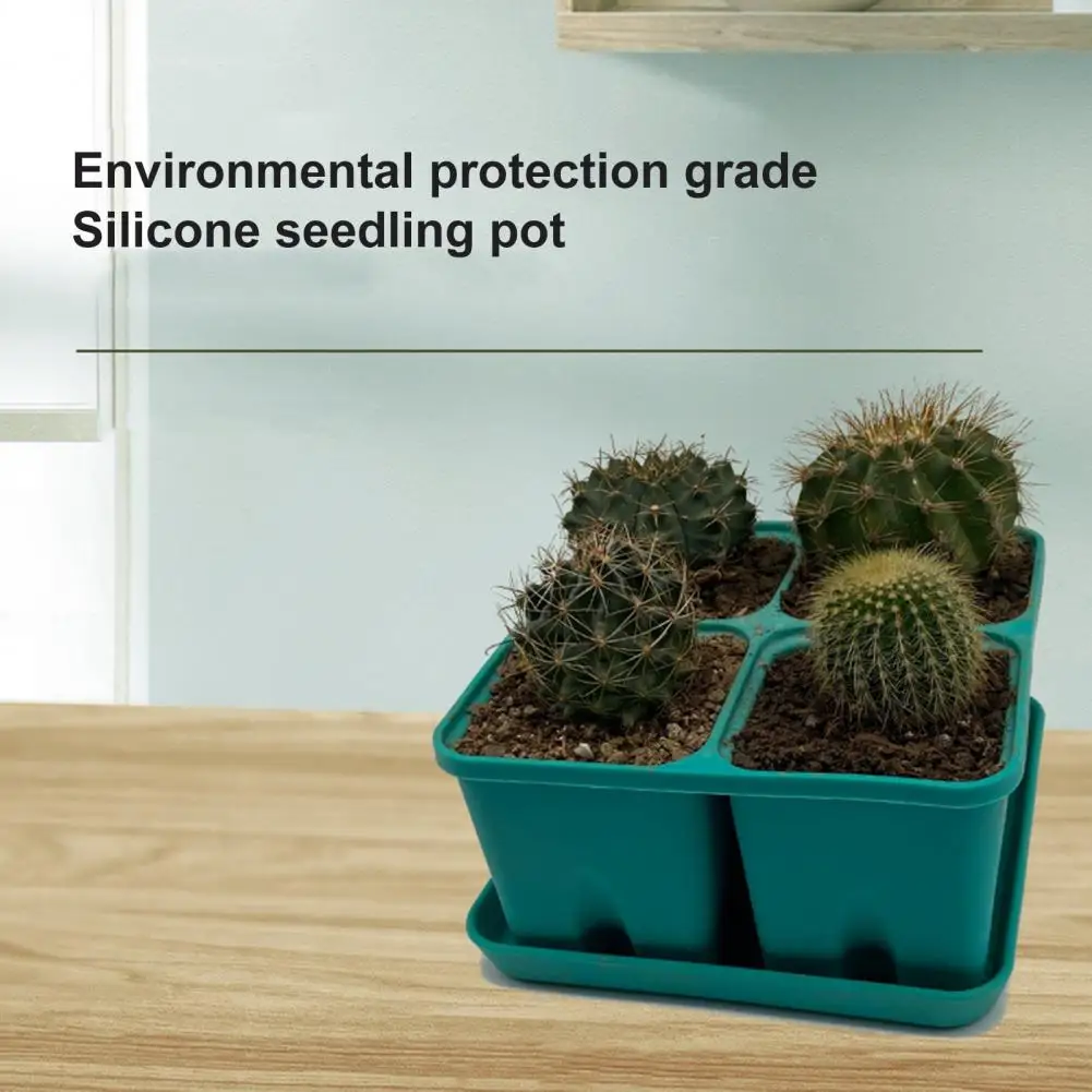 În aer liber Silicon Ghiveci Vreme Siliconic rezistent la Grădină Oală Silicon Ghiveci Reutilizabile Ventilat pentru Interior/exterior