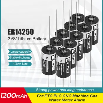10BUC ER14250 14250 CR14250SL 1/2AA Baterie 1200mAh 3.6 V Baterie cu Litiu Cu Pin Pentru PLC Echipamente ETC CNC Contor Inteligent