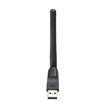 150Mbps Mini Adaptor WiFi USB 2.4 GHz WiFi placa de Retea Wireless 802.11 n/g/b cu Antena de 2dBi pentru Desktop PC Laptop