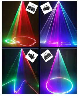1W Plin de Culoare LED-uri Etapă Proiectorul cu Laser de la Distanță de Control Efect de Scena Show-DJ Nunta Sala de Banchet de lumini Disco Party