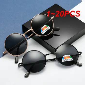 1~20BUC Retro Cadru Rotund de Metal Polarizat ochelari de Soare Femei Și Bărbați ochelari de Soare de Primăvară Picior Prințul Oglindă Ochi Proteja Ciclism