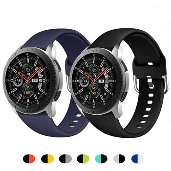 20mm 22mm Silicon pentru Samsung Galaxy Watch 3/de Viteze S3/2 Active/Huawei Watch 3/GT3 Sport Bratara Bratara Pentru Amazfit GTR