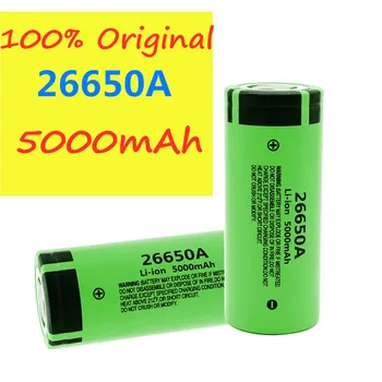 26650A baterie reîncărcabilă litiu-ion, 3.7 V, 5000mAh, potrivit pentru lanterne LED-uri, lanterne, baterii litiu-ion