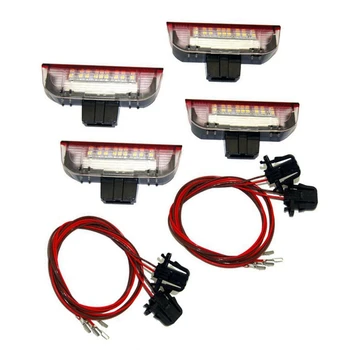 4buc LED-uri Auto Usa lampa de bun venit Proiector pentru Golf 6 7 MK5 MK6 B6 B7 CC