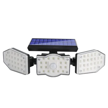 62 Margele de LED-uri Lumina Solara 3 Capete Reglabile Senzor de Mișcare în aer liber rezistent la apa Lumina de Perete Pentru Curte Cale Strada Grădină