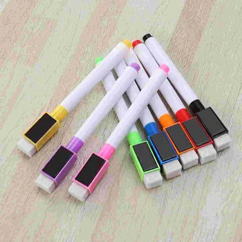 8PCS Multi - funcțional Colorate Portabil Mini Caseta Markere 8 Culori Asortate Tablă Magnetică Pen Markere Uscate