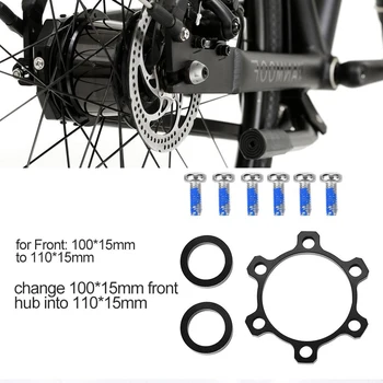 Bicicleta Fața Stimula Hub Kit Adaptor Biciclete Hub Convertor Adaptor 100*15 mm La 110*15mm Converter Set