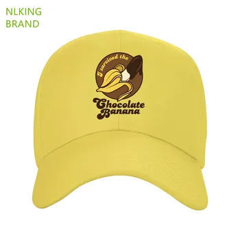 Capace de Pălării de Baseball Pentru Barbati Femei Copii Banane și Ciocolată supraviețuit negru Val de Funcționare a ochiurilor de Plasă Brimless Vânzare vânzător de ziare Designer de Ciclism