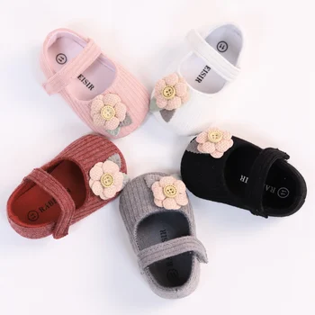 Copilul Pas în Pantofi de Copil e Prima Pereche de Pantofi de Copil Baby Pantofi Respirabil Non-alunecare de Fete Pantofi de Moda Stil Printesa