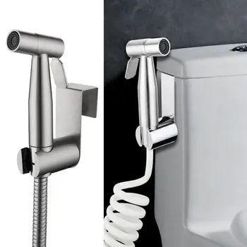 Cârlig De Duș Portabil Bagheta Pentru Bideu Pulverizator de Toaletă din Oțel Inoxidabil ABS Suport Baie Hardware