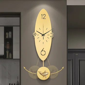 Designer neobișnuit ceas de perete tăcut simplu, unic, elegant, modern aur de creație estetică ceas Horloge Murale Decor Acasă