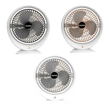 Desktop Fan Reîncărcabilă 3 Viteze Reglabile Mini Ventilator pentru Dormitor Birou Masina